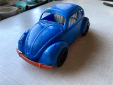 VW-Käfer (alt) -  WADER - Blau - Vintage - rote Stoßstangen - Anhängerkupplung
