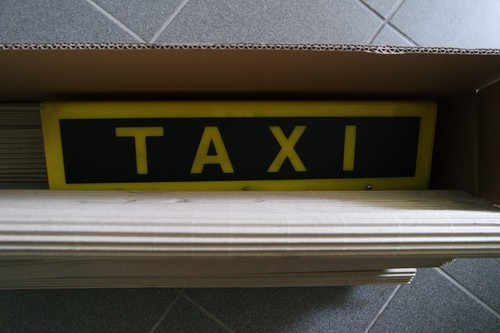 Taxi taxischild mercedes w124 - taxischild,