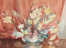 M.B.C - 1960 Aquarell, Vase