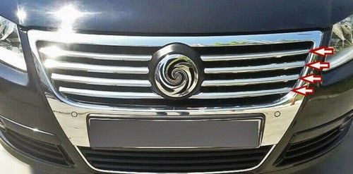 Edelstahl kühlergrill leisten - kühlergrill,