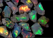 20 ct Lot Natürlicher Äthiopischer Opal Rohstein, Rohopalkristall, Feueropal Roh