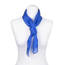 Seidentuch Halstuch Tuch Royalblau Blau Dunkelblau Seide 90x90cm