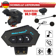 Motorrad Helm Headset Bluetooth Motorradhelm Kopfhörer Freisprecheinrichtung DE