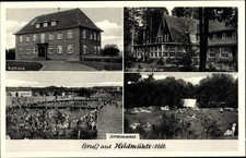 Ak Heidmühle Schortens in Friesland, Rathaus, Forsthaus Upjever,... - 3851772