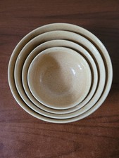 Ostalgie Vintage DDR Schüsselset 4tlg. Relief Steingut Torgau