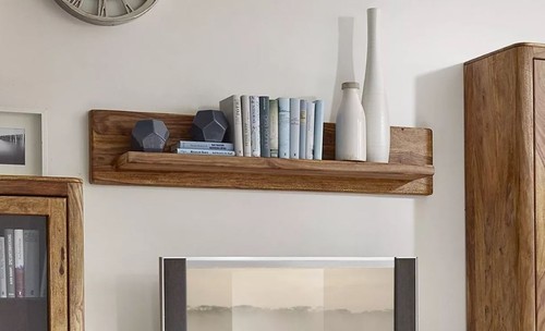 Wandregal regal massivholz - wandregal,