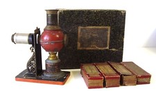 Antike Laterna Magica Ernst Plank in OVP um 1898