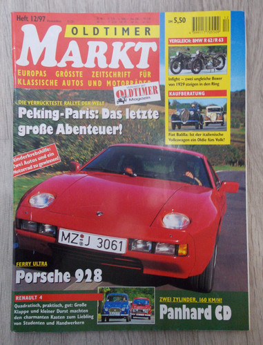 Oldtimer markt dezember 1997 - markt,