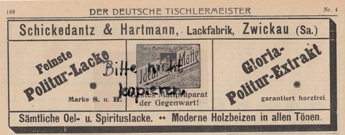 Zwickau werbung 1911 - zwickau,,