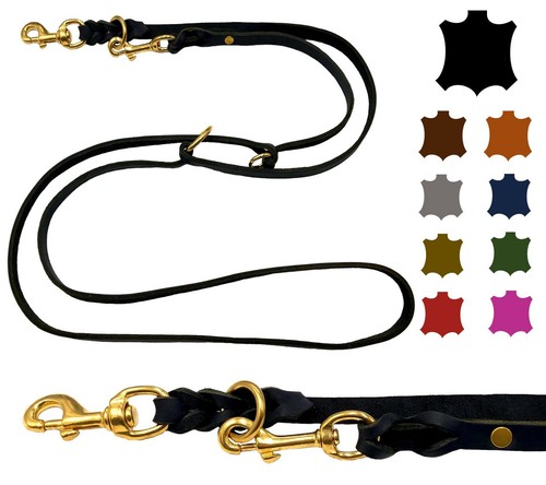 Hundeleine fettleder kleine - fettleder,