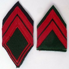 Stoffabzeichen Armraute Mle 1945 ZUG + SPARREN ORIGINAL GRAD 1