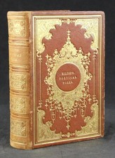 1851 POETICAL WORKS of JOHN MILTON, ORNATE GILT MOROCCO PUBLISHER'S BINDING