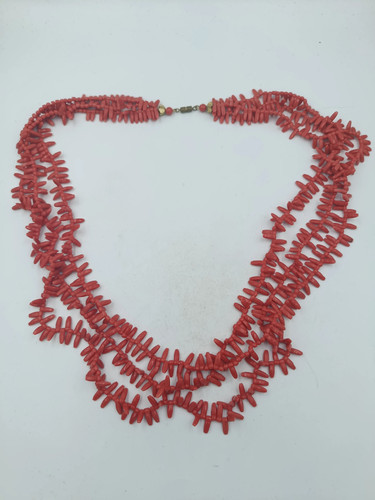 Mehrreihige korallenkette rot - mehrreihige,