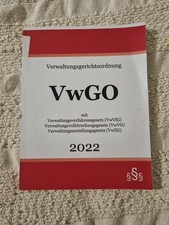 Buch: Verwaltungsgerichtsordnung VwGO 2022, mit VwVfG, VwVG, VwZG