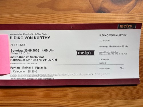 Ticket lesung ildiko - ticket,