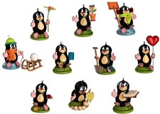 Kuhnert 1x Maulwurf Neu 2025 Sammelfigur Erzgebirge Herz Schlitten Blume Winter