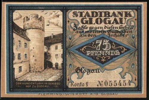 Notgeld glogau pfennig - 75,