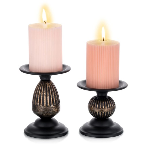 Kerzenständer schwarz vintage - kerzenständer,