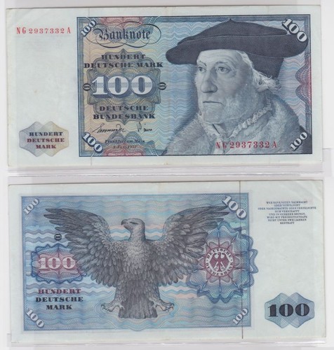 T146292 banknote 100 - banknote, dm