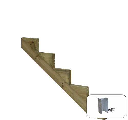Treppenwange stufen holz - stufen,