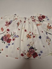 Zara Women Damen Carmen Tunika Gr.S(36/38),Bluse,Tunika,Hängerchen blumig,floral