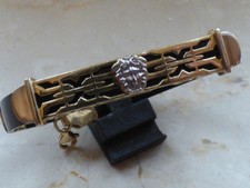 Armband 585 Gelbgold mit Kautschuk 19cm