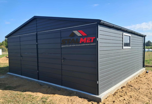 Blechgarage 6x5x2 65m in - +,