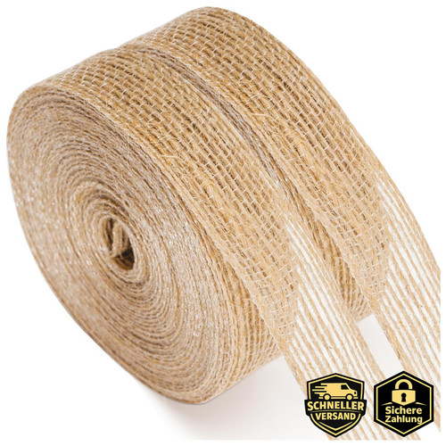 Juteband 20m vintage 2cm breit - juteband,