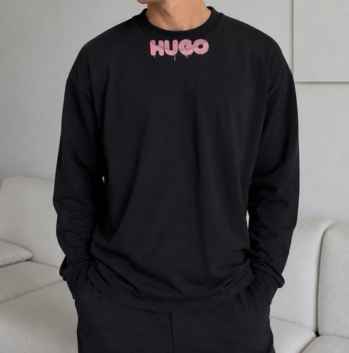 Hugo langarmshirt schwarz - langarmshirt, –