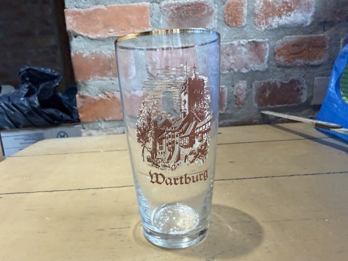 Wartburg andenkenglas souvenir - wartburg,
