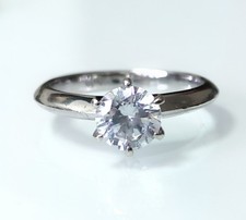 Solitär Ring massiv 925
