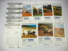 13x Prospekt Komatsu PC
