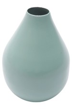 TCHIBO Vase Metall Blau Minimalistisch Modern Skandinavisch Deko Blumen