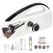 USB+Nähmaschine Elektrische Mini Handnähmaschine Nähen Stitch Tragbar Reise