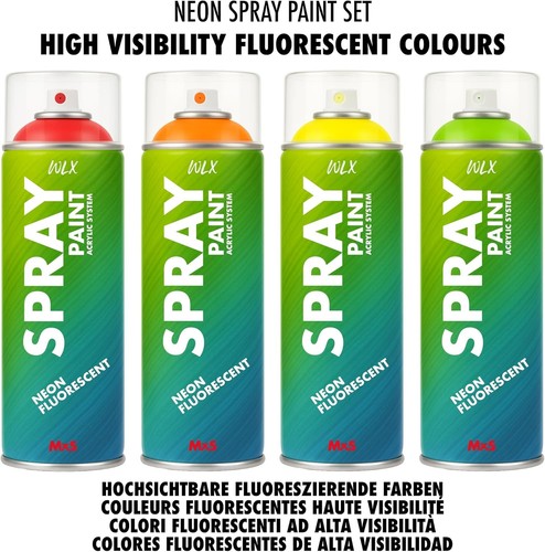 Wlx neon sprayfarben - sprayfarben, set