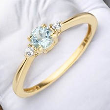 Damen Ring schmal 333 Gold