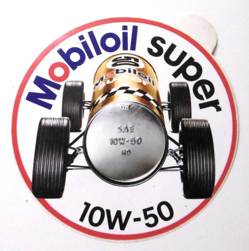Werbe aufkleber mobil oil - werbe-aufkleber,
