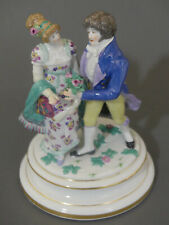⚔ Meissen Figur K 163 Kostümgruppe   Biedermeier-Paar H.18.5cm TOP - 1.Wahl