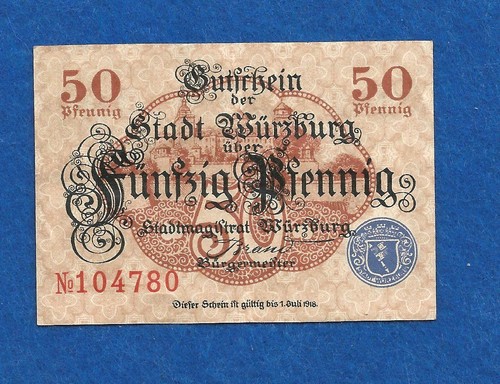 203 notgeld stadt würzburg - 203,