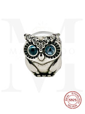 Charm bead eule familie - charm,, bead,