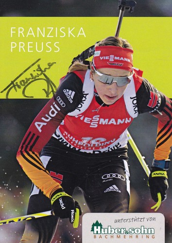 Autogramm franziska preuss - autogramm,