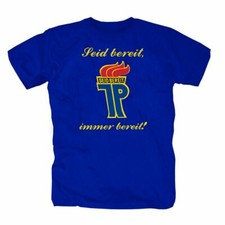 Jungpionier -Seid Bereit- DDR Pionier FDJ SED T-Shirt S-5XL blau