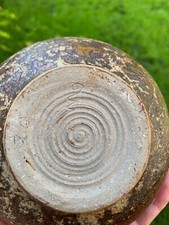 Original Einzigartig Töpferei Alt Vase Sammlerstück Keramik Gefäß mit Bodenmarke