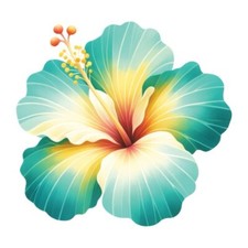 9X9 cm Blume Wandtattoo