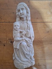 alte Heiligenfigur Holz Maria