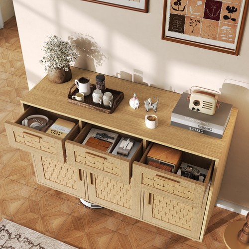 Rattan sideboard boho - sideboard, im