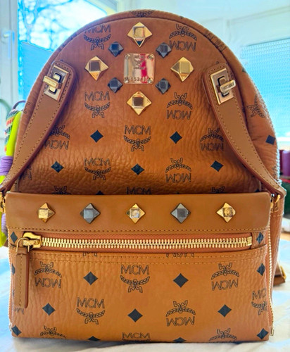 Mcm rucksack cognac - rucksack, leder