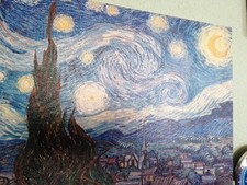 Vincent Van Gogh Leinwanbild Sternennacht The Starry Night Wandbild Bild Kunst
