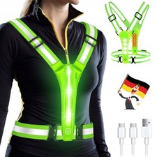 Warnweste Fahrrad Motorrad Reflektor Sicherheitsweste Leuchtweste Weste Dehnbar