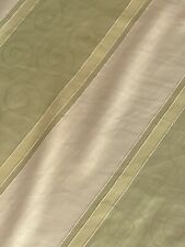 Gardinen Vorhang Meterware Stoff grün gelb creme beige Höhe 3,00 m lichtfilternd